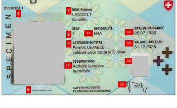 Titre de séjour suisse