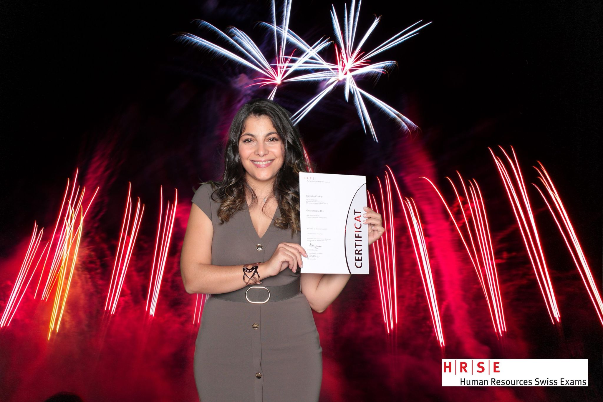 Camélia Chaker, Gestionnaire RH avec certificat HRSE obtenu en 2025